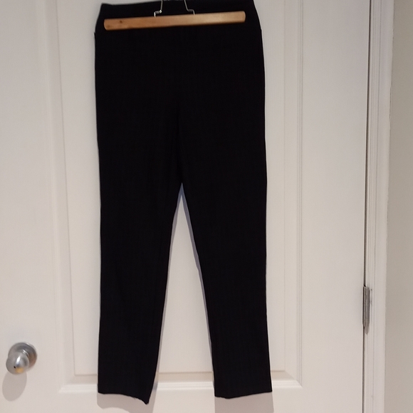 Black Checked Crop Pants - Picture 1 of 4